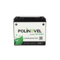 Poliovel 12V Lifepo4 Batterie 12 volts pour RV Trailer Ion Motorhome Van Solar Boat Motor Marine Trolling Lithium 50AH